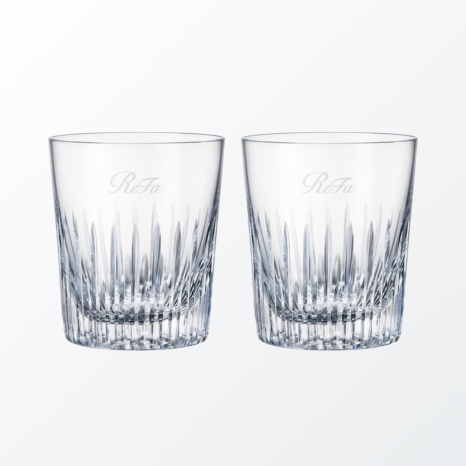 ReFa CRYSTAL 江戸切子 -EDO KIRIKO- WATER GLASS リファクリスタル江戸切子 ウォーターグラス リファクリスタル江戸切子ウォーターグラス ペアセット
